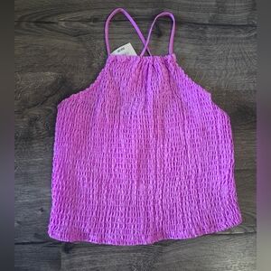 Womens Purple Apron Tank By A New Day Size XS NWT